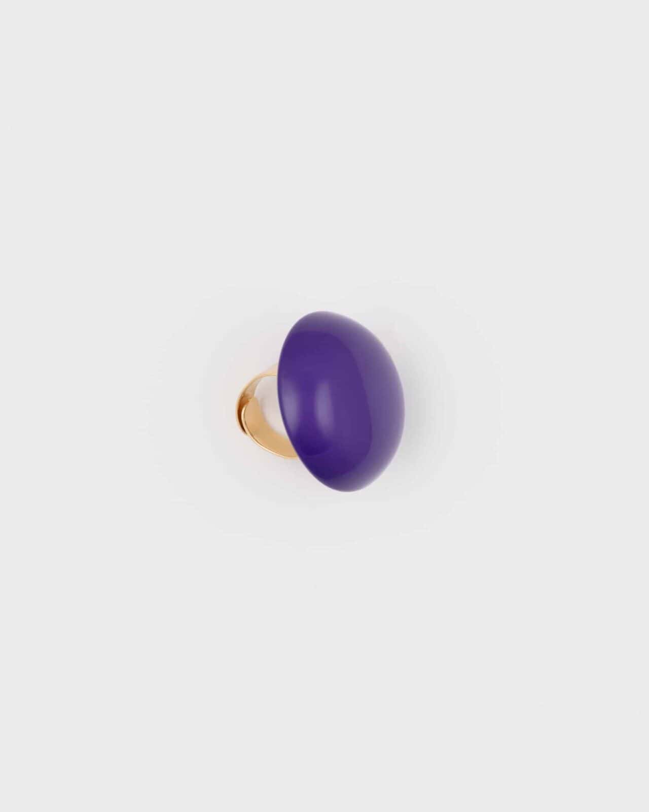 Anello regolabile  Resina Viola